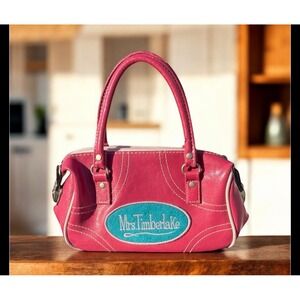 Vintage Dead stock NWT Y2K Novelty "Mrs Timberlake" Pink Purse Mini Bag Hobo NOS